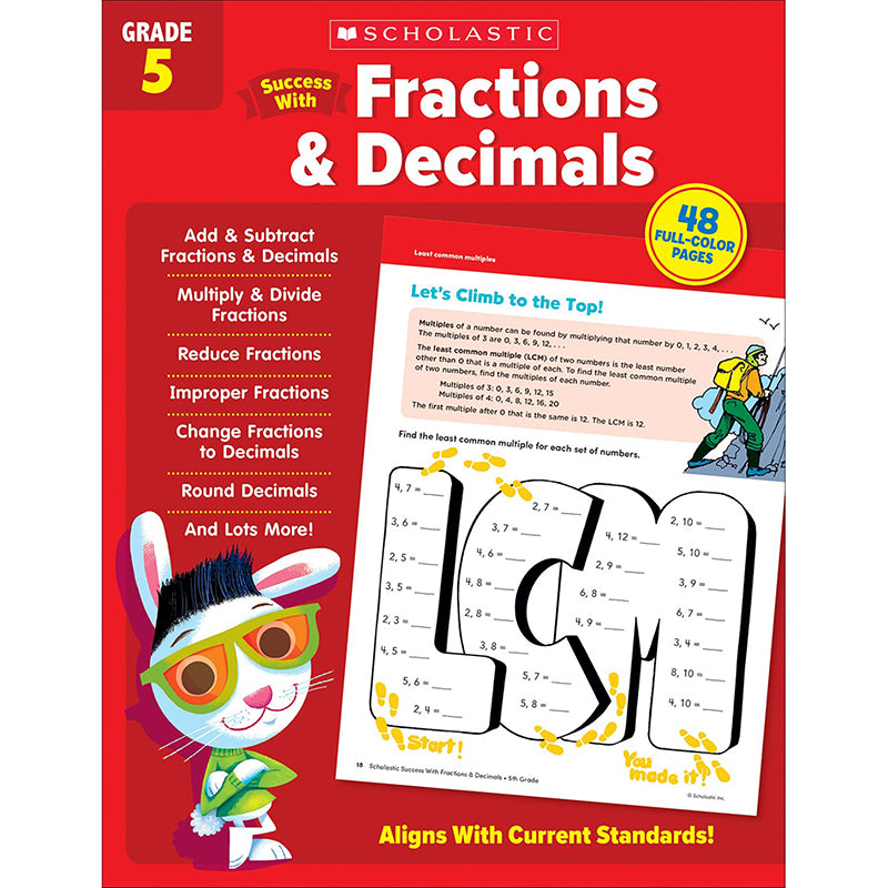 SUCCESS W/ FRACTIONS & DECIMALS GR5