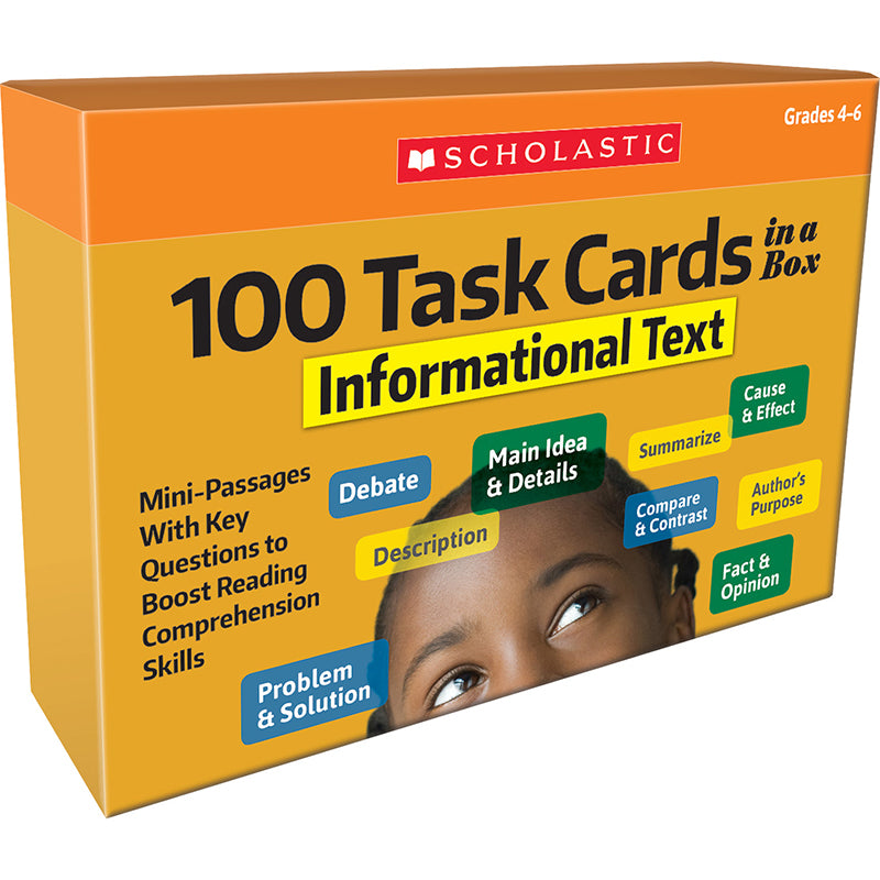 100 TASK CARDS INFORMATIONAL TEXT