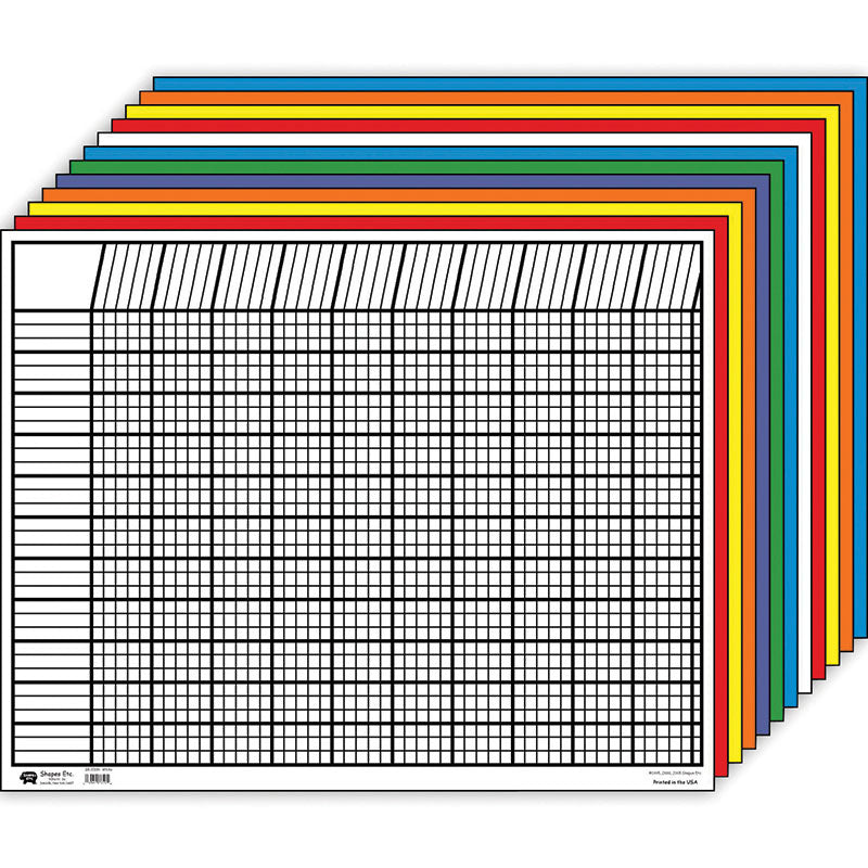 HORIZONTAL CHART SET 12/PK