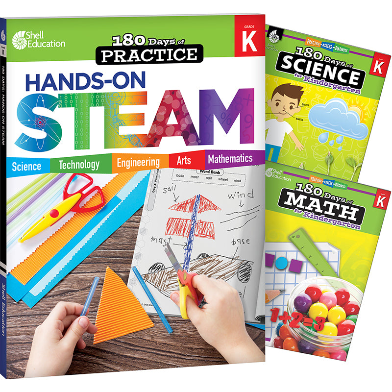 GR K 180 DAYS STEAM 3 BOOK SET