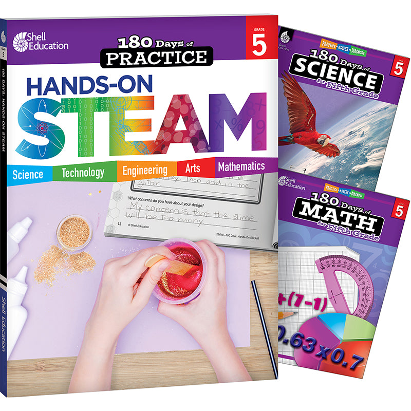 GR 5 180 DAYS STEAM 3 BOOK SET