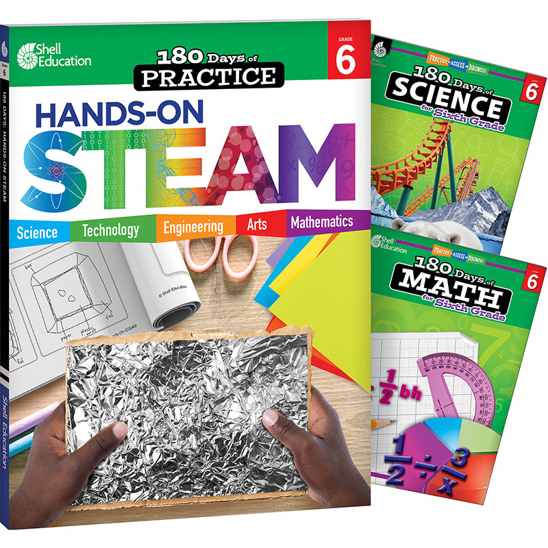 GR 6 180 DAYS STEAM 3 BOOK SET