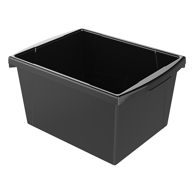 SMALL BLACK CLASSROOM STORAGE BIN