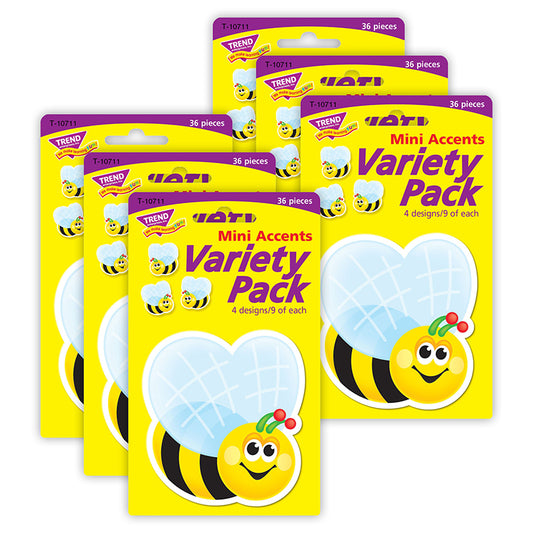 (6 PK) BEES MINI ACCENTS VARIETY