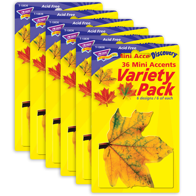 (6 PK) CLASSIC ACCENTS MAPLE LEAVES