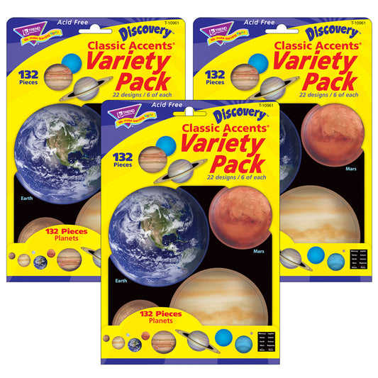 (3 PK) CLASSIC ACCENTS PLANETS