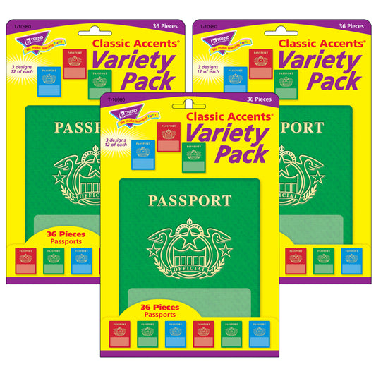 (3 PK) PASSPORTS CLASSIC ACCENTS