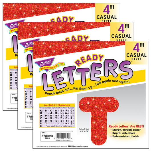 (3 PK) READY LETTERS 4IN CASUAL