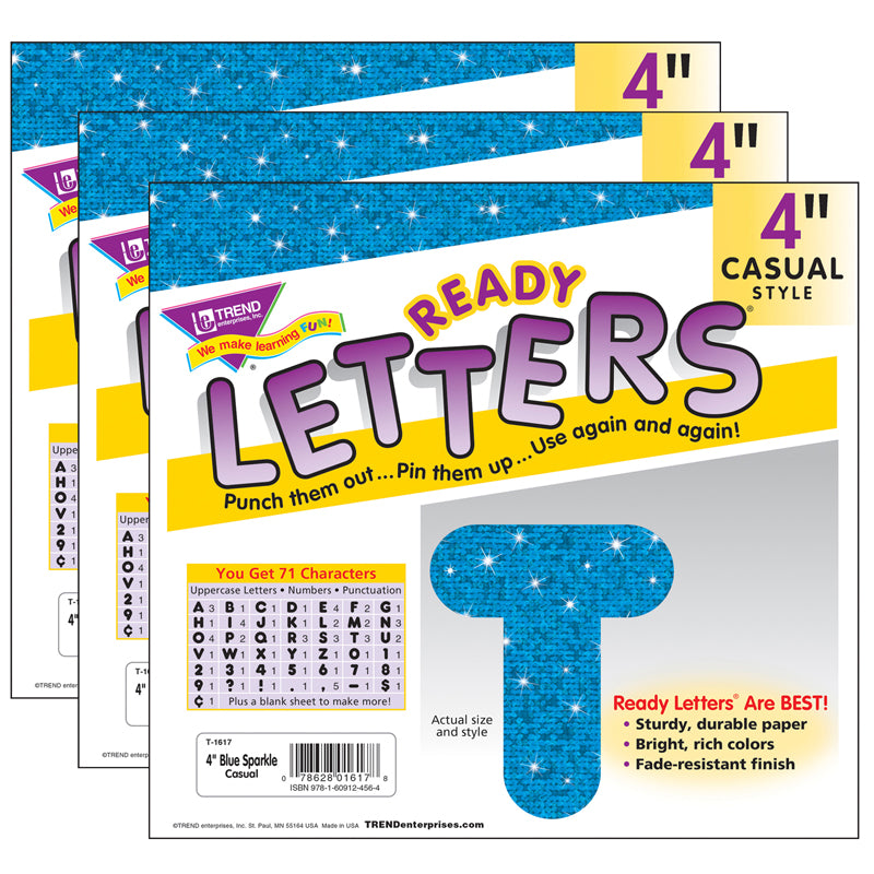 (3 PK) READY LETTERS 4IN CASUAL