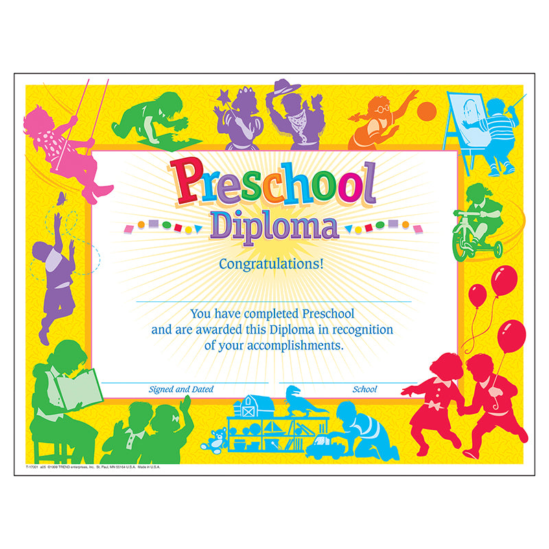 CLASSIC DIPLOMA PRESCHOOL 30/PK