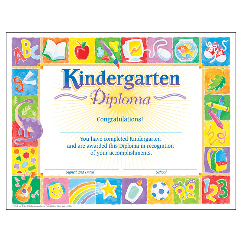 CLASSIC DIPLOMA KINDERGARTEN 30PK