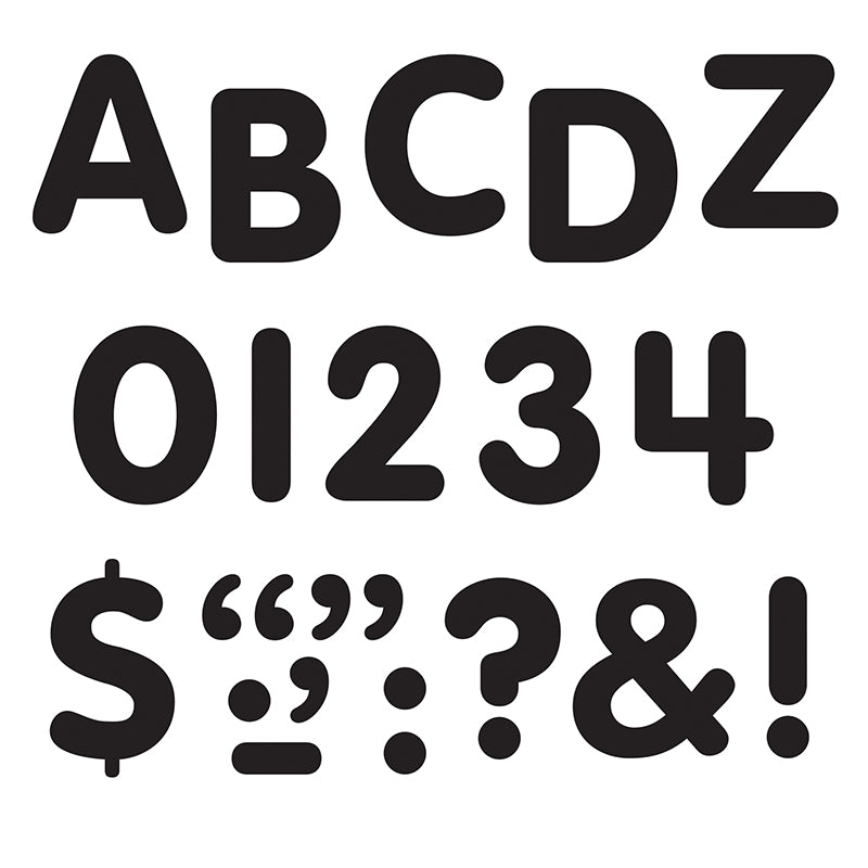 STICK-EZE 1IN BLACK LETTERS NUMBERS