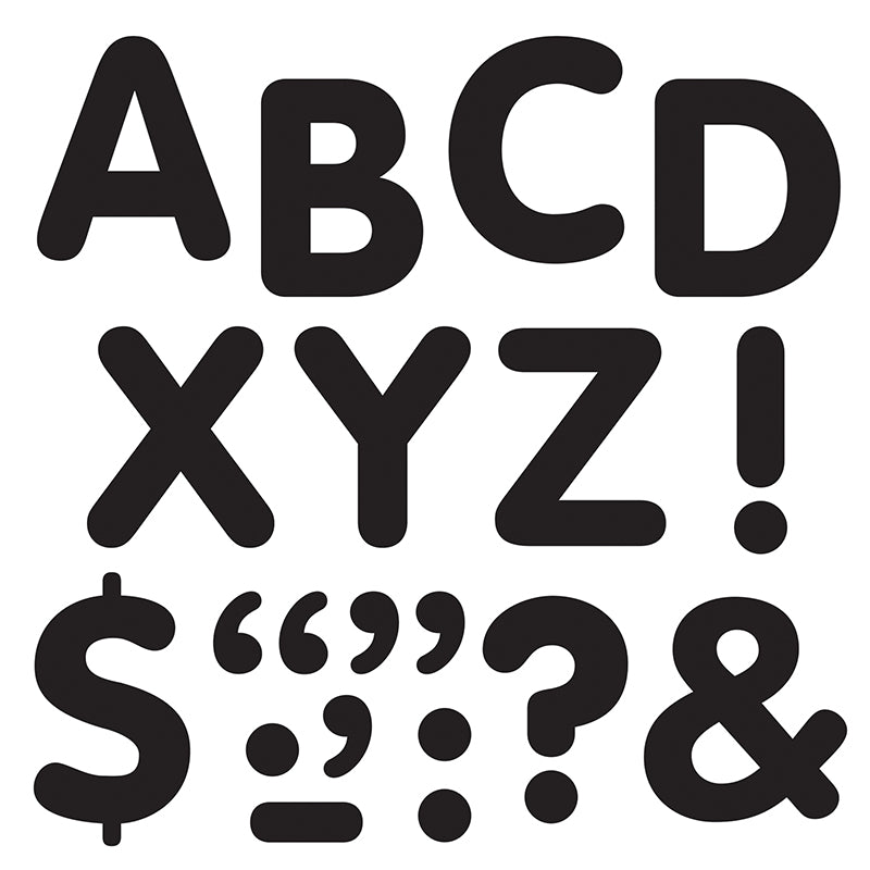 STICK-EZE 2IN LETTERS & MARKS BLACK