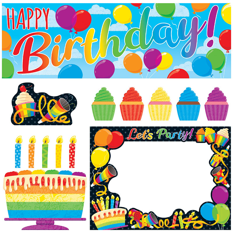 RAINBOW BIRTHDAY LEARNING SET