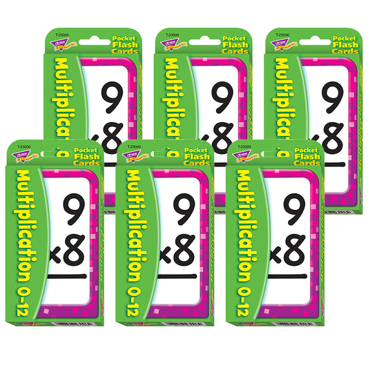 (6 PK) POCKET FLASHCARDS 56PK 3 X 5