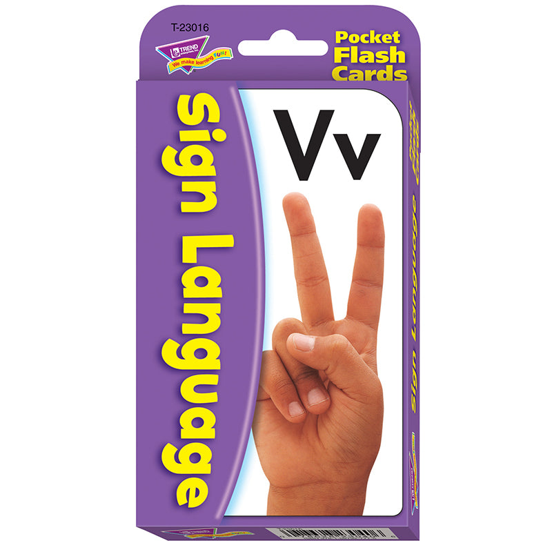 POCKET FLASH CARDS SIGN LANGUAGE