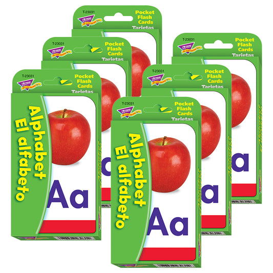 (6 PK) FLASH CARDS ALPHABET EL