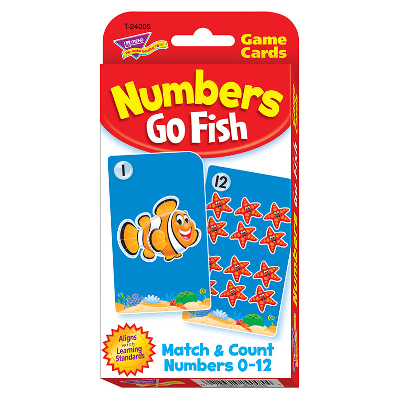 CHALLENGE CARDS NUMBERS GO FISH