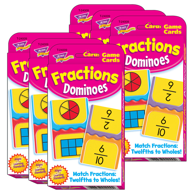 (6 EA) CHALLENGE CARDS FRACTIONS