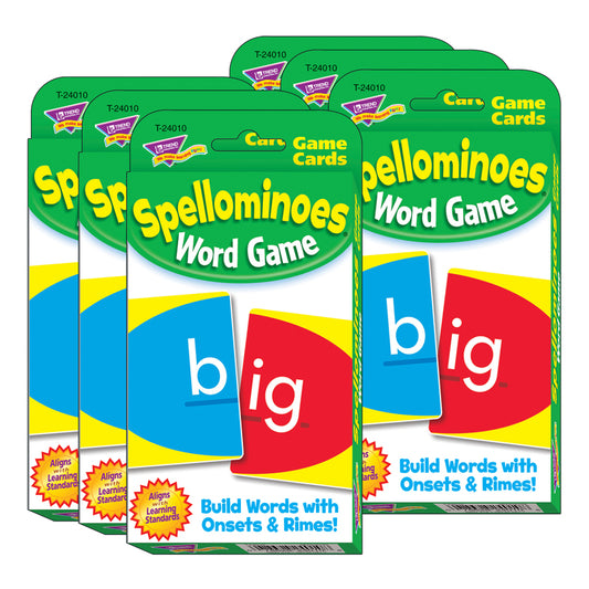 (6 EA) CHALLENGE CARDS SPELLOMINOES