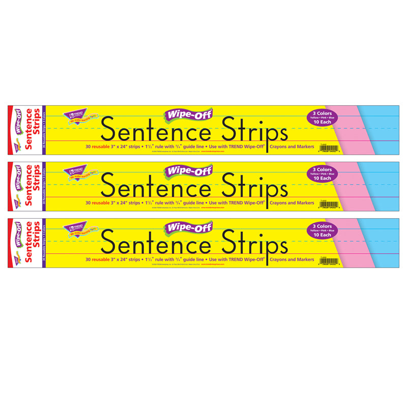 (3 PK) WIPE-OFF SENTENCE STRIPS