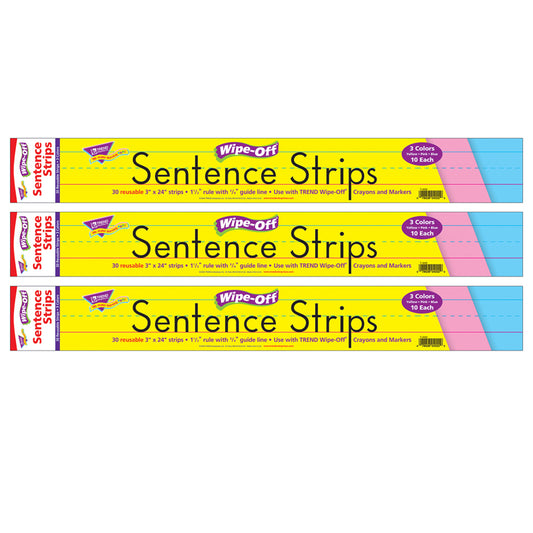 (3 PK) WIPE-OFF SENTENCE STRIPS