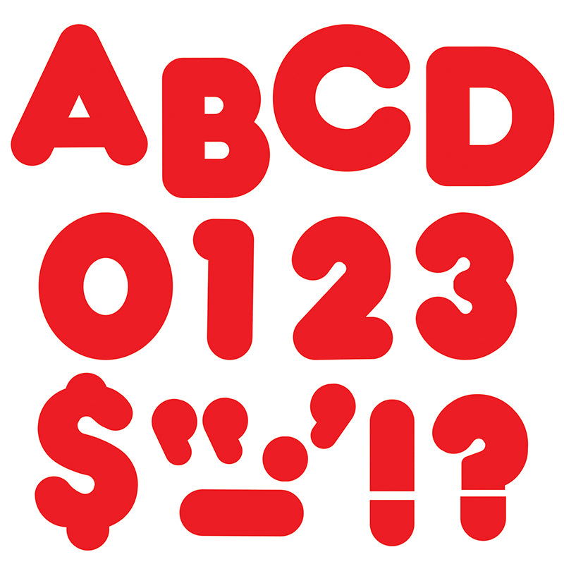 READY LETTERS 4 INCH CASUAL RED