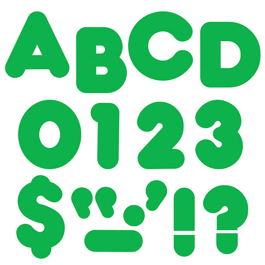 READY LETTERS 4IN CASUAL GREEN