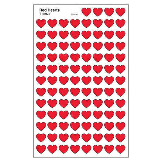 SUPERSHAPES STICKERS RED HEARTS