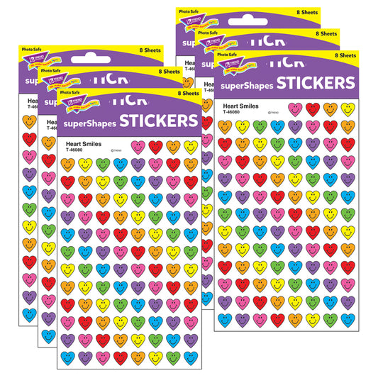 (6 PK) HEART SMILES SUPERSHAPE