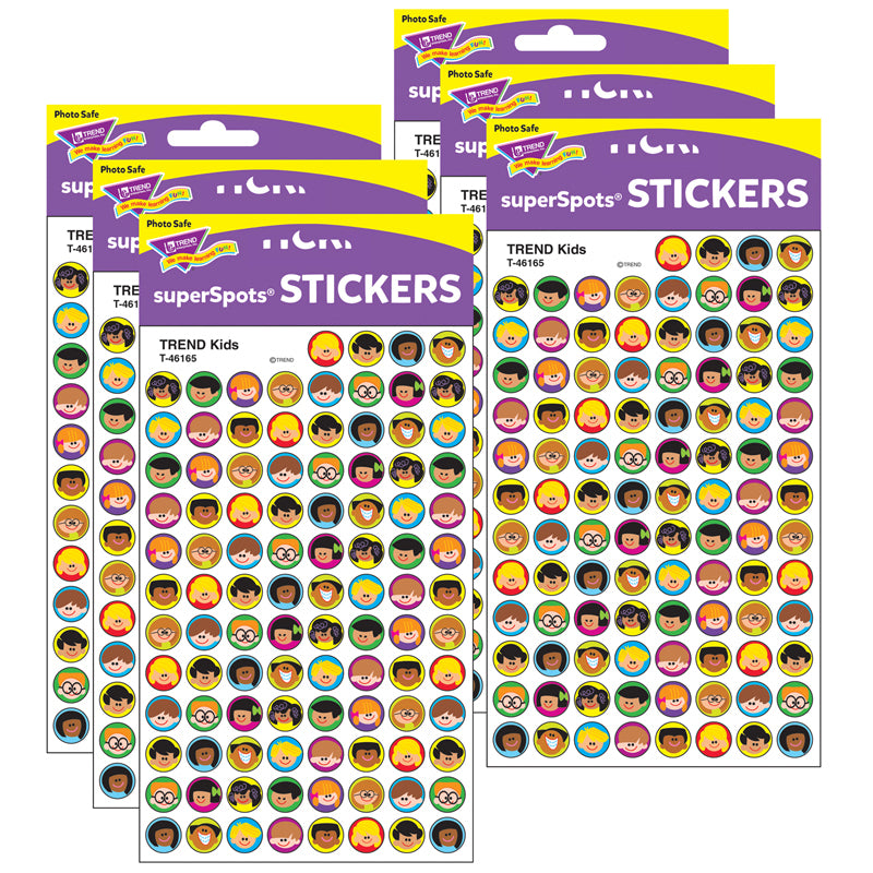 (6 PK) SUPERSPOTS STICKERS TREND