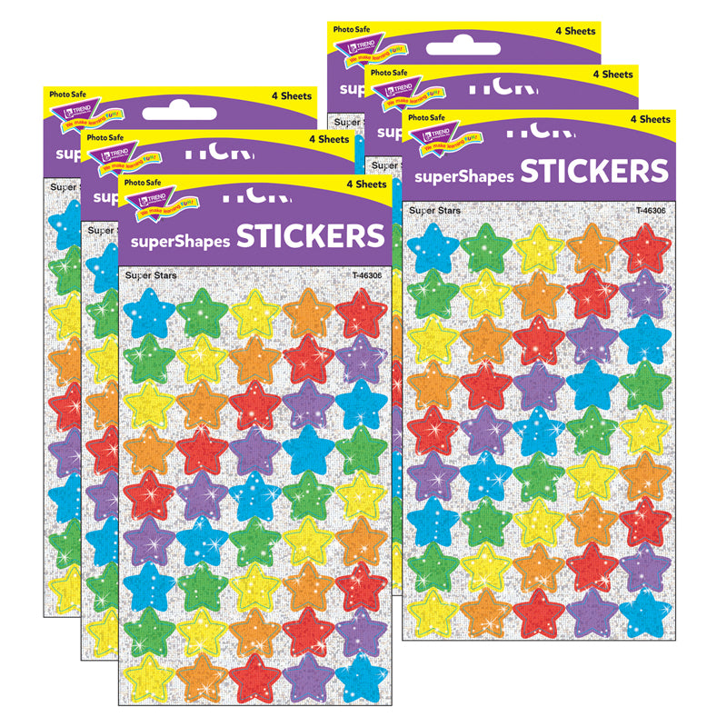 (6 PK) SUPERSHAPES SPARKLE SUPER