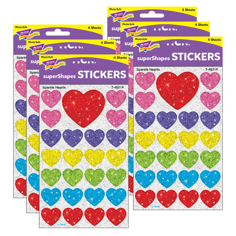 (6 PK) SUPERSHAPES STICKERS