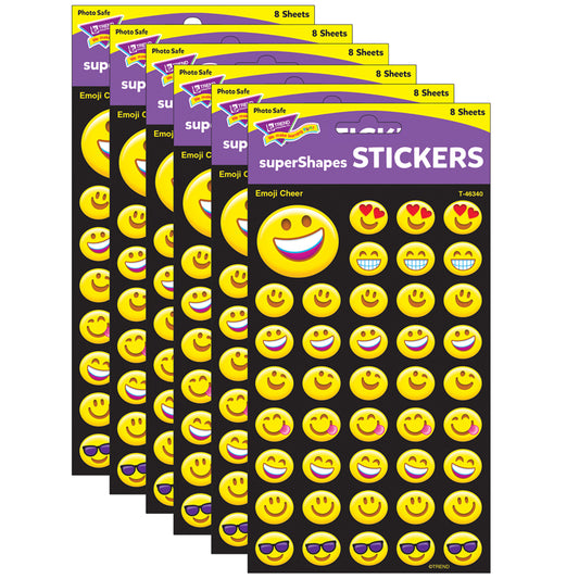 (6 PK) EMOTION ICON CHEER STICKERS