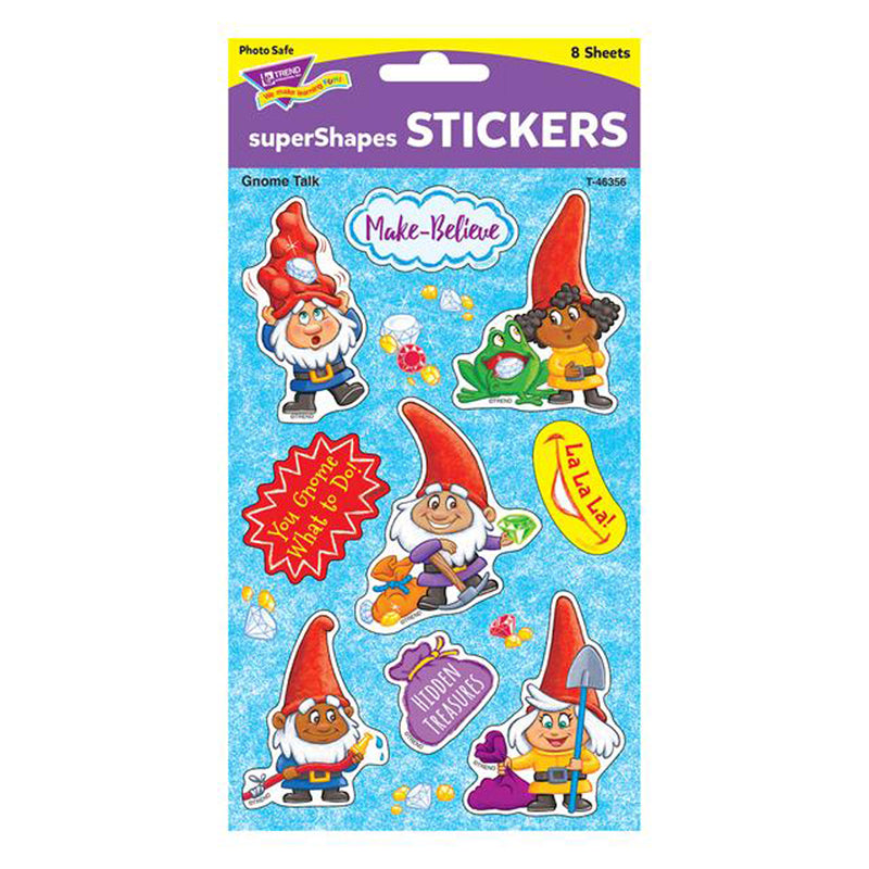 GNOME TALK LARGE STICKERS 72CT