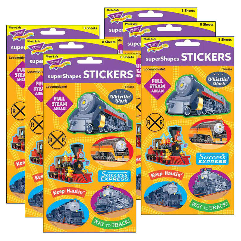 (6 PK) LOCOMOTIVATE LARGE STICKERS