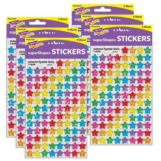 (6 PK) SUPERSHAPES COLORFUL