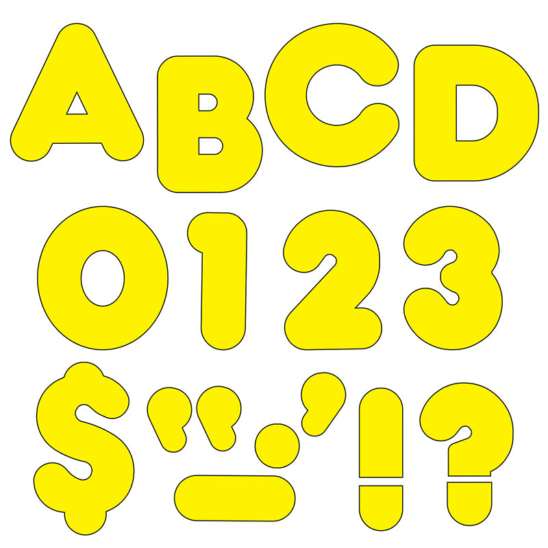 READY LETTERS 4 INCH CASUAL YELLOW