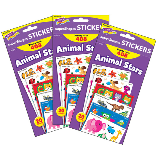 (3 PK) ANIMAL STAR LG VARIETY PK