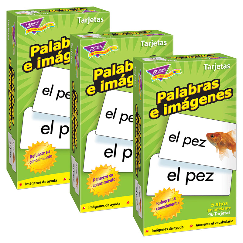 (3 PK) FLASHCARDS PALABRAS E 96/BOX