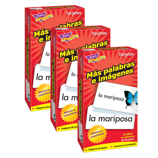 (3 PK) FLASH CARDS MAS PALABRAS E