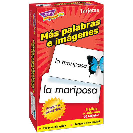 FLASH CARDS MAS PALABRAS E 96/BOX