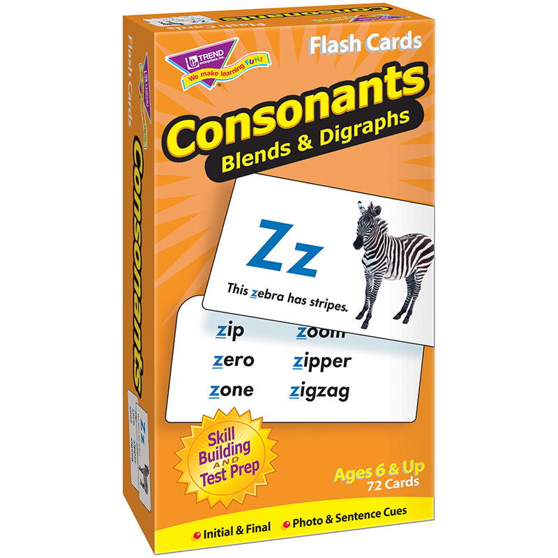 FLASH CARDS CONSONANTS 72/BOX