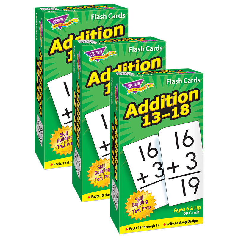 (3 PK) FLASH CARDS ADDITION 13-18