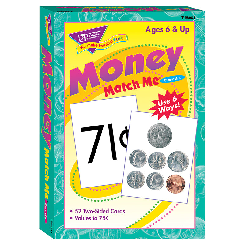 MATCH ME CARDS MONEY 52/BOX TWO