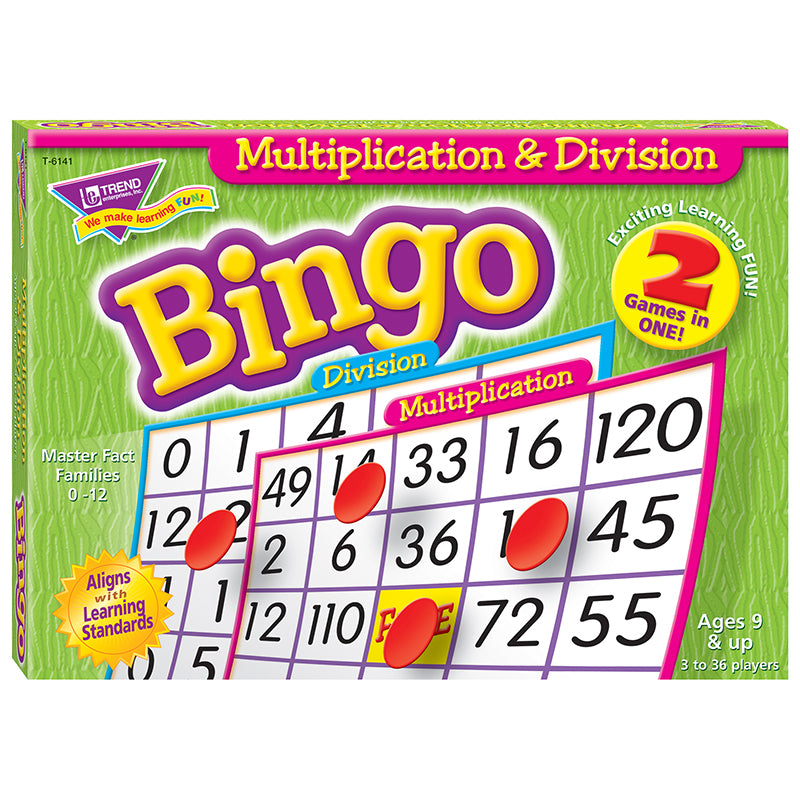 MULTIPLICATION & DIVISION BINGO