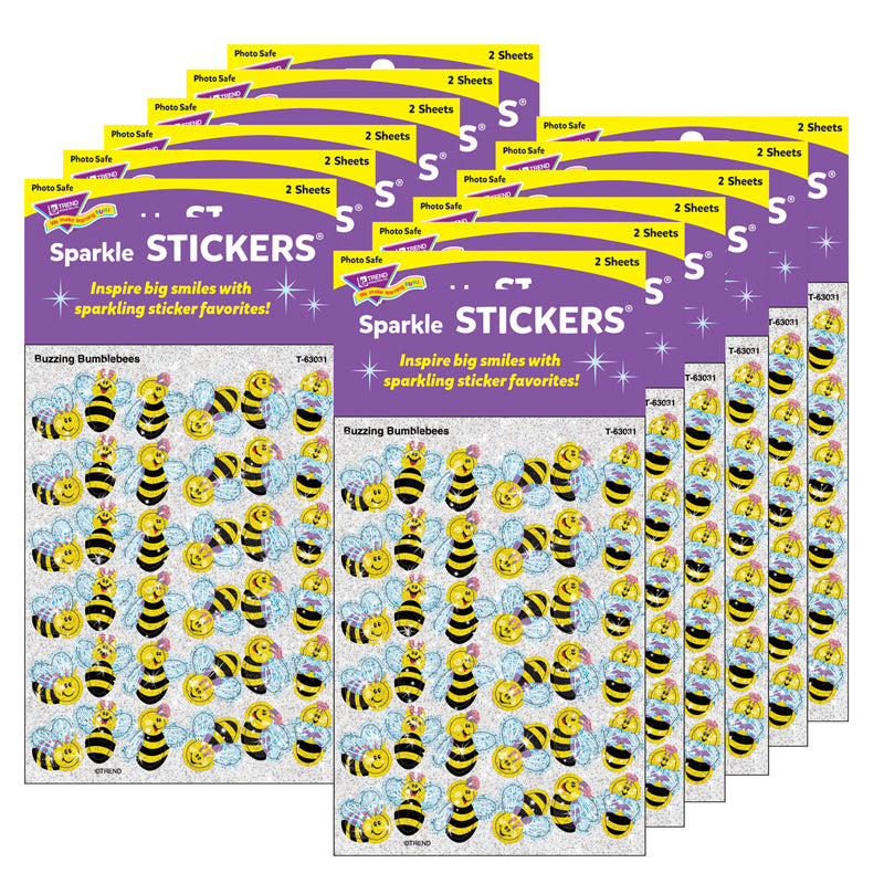 (12 PK) BUMBLE BEE STICKER