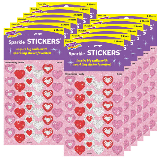 (12 PK) SPARKLE STICKERS SHIMMERING