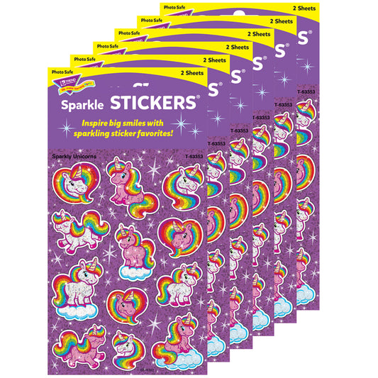 (6 PK) SPARKLY UNICORNS SPARKLE