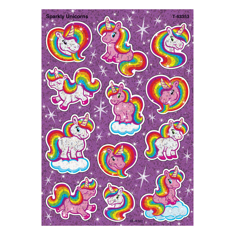 SPARKLY UNICORNS SPARKLE STICKERS